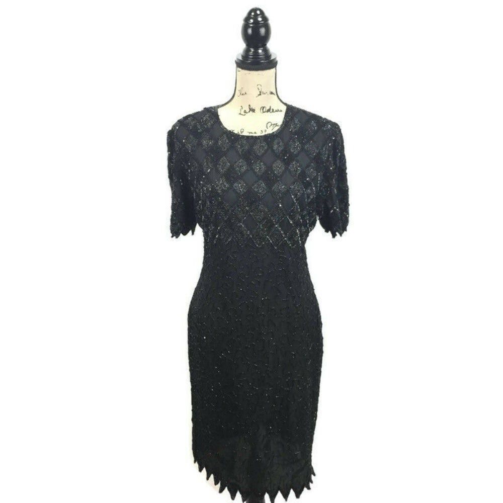 Vintage Laurence Kazar M Medium Dress Silk